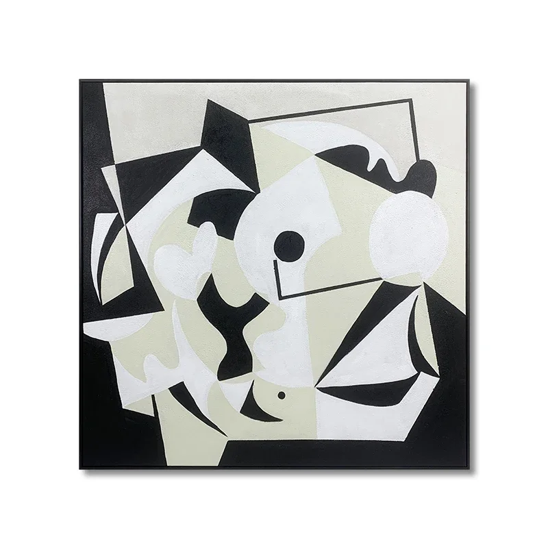 

Z домашний декор геометрический постер в рамке ваби-саби искусство абстрактный холст настенное искусство ручная роспись принадлежности для масляной живописи