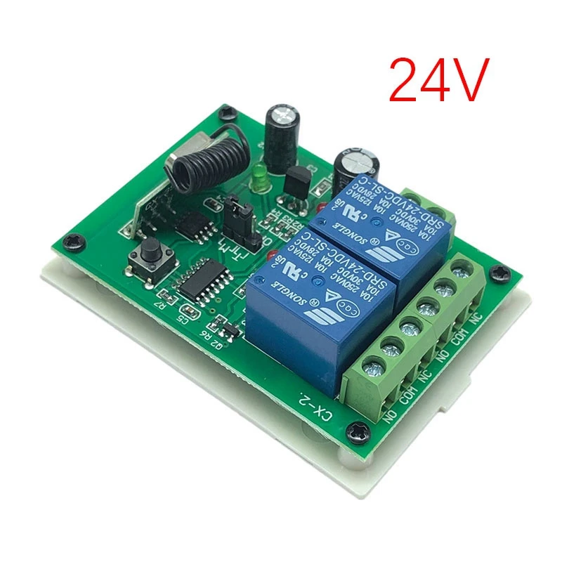 433Mhz 2 Way Learning Wireless Remote Control Switch For Car Lamps, Access Control, Motors, Doors