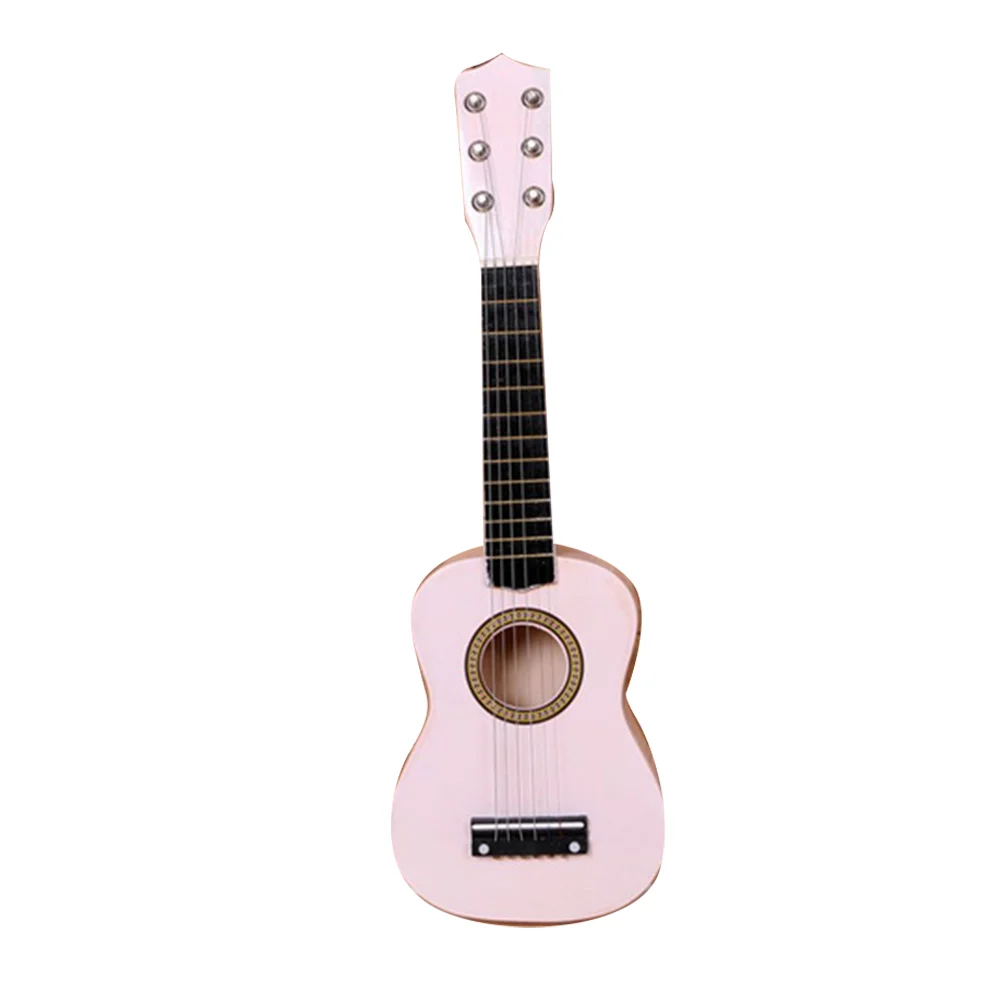 Mini guitarra pequeña para bebé de 21 pulgadas, instrumentos musicales para niños, ukelele hawaiano de bambú para principiantes