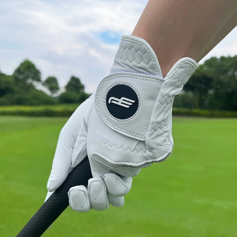 

PLAYEAGLE 【1 Pair 】High-grade Durable Thin 3A Premium Cabretta Leather Women Golf Gloves Ladies Soft Sport Gloves Non-slip Wear