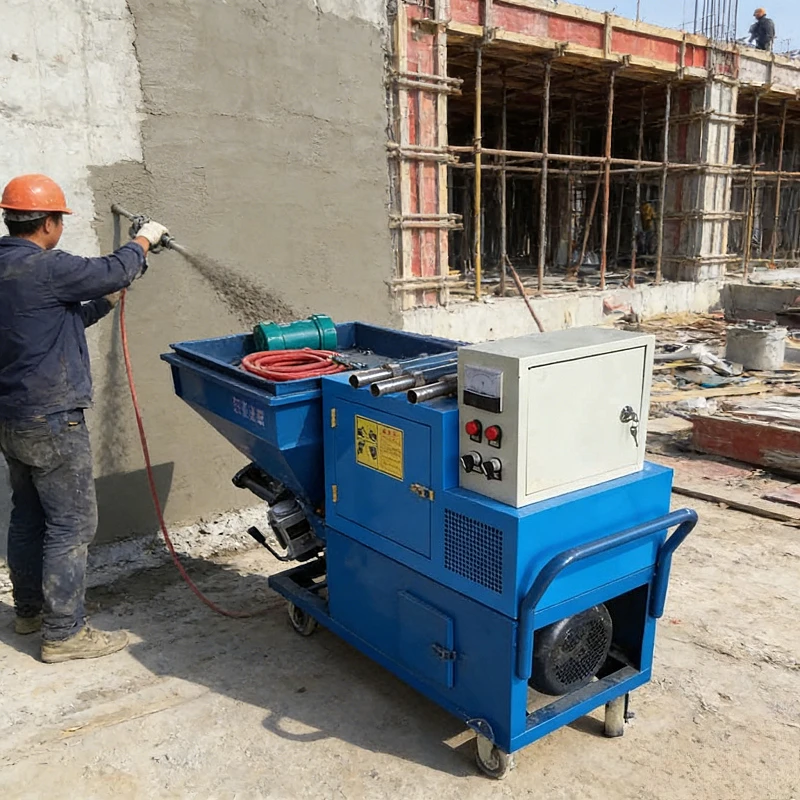 High Quality Automatic Wall Mortar Cement Spray Coating Plastering Machine Professional Sprayer Concrete Mortar Sprayer