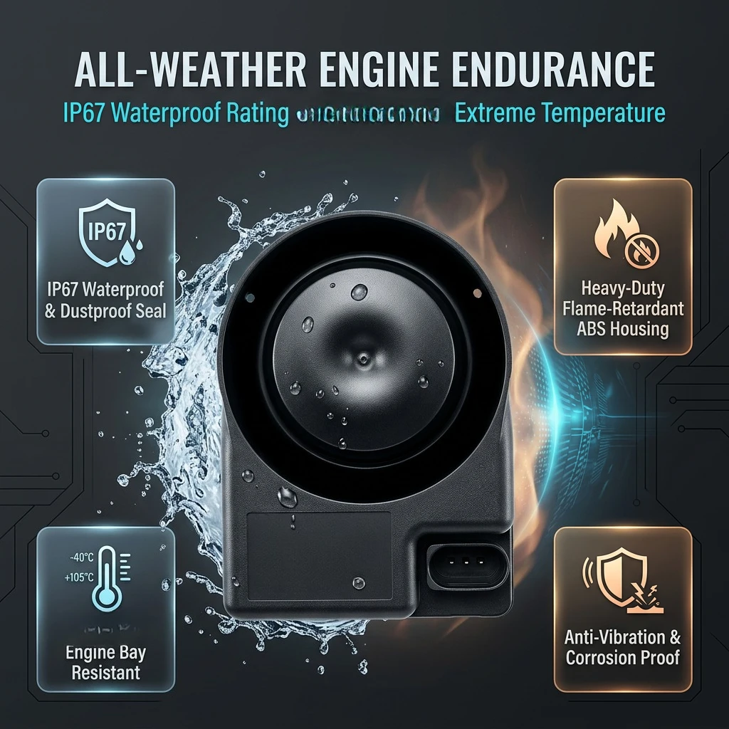 1K0951605C For VW Golf JETTA Passat Tiguan Car Antitheft Security Siren Speaker For Audi A4 A6 A8 Q5 Alarm Horn For Seat Skoda