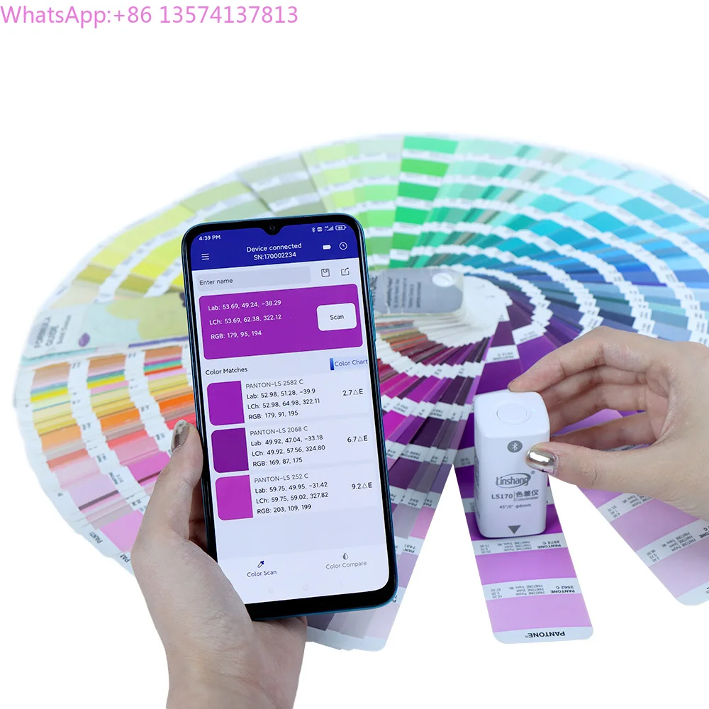 

Custom LS170 45/0 Lower Portable Colorimeter Price Precise Color Reader Colorimeter for Packaging