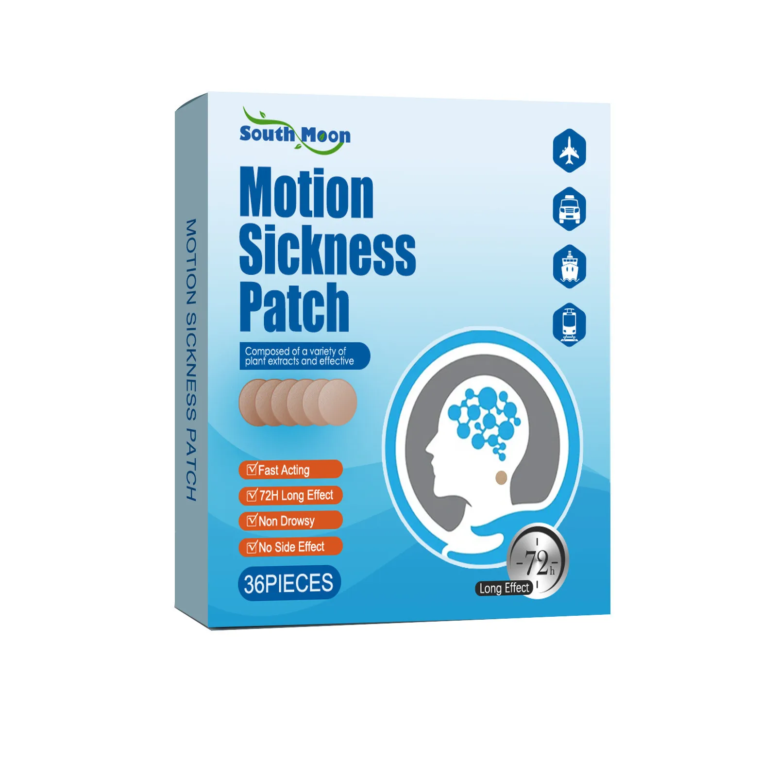 36/144PCS  PC Portable Motion Sickness Stickers For Adults And Children To  Tinnitus, Motion Sickness, Seasickness, Ear Stickers