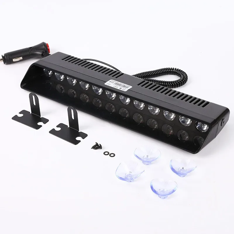 

AU05 -Red Blue Car Strobe Light Flash Warning Signal Lamp Beacon Emergency Windshield Trailer Vehicle Indicator