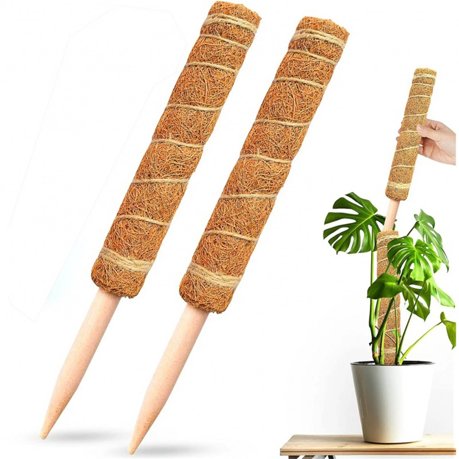 Moss Pole Plant Climbing Coir Totem Pole Safe Gardening Coconut Stick For Climbing Plants Vines And Creepers Plant Support