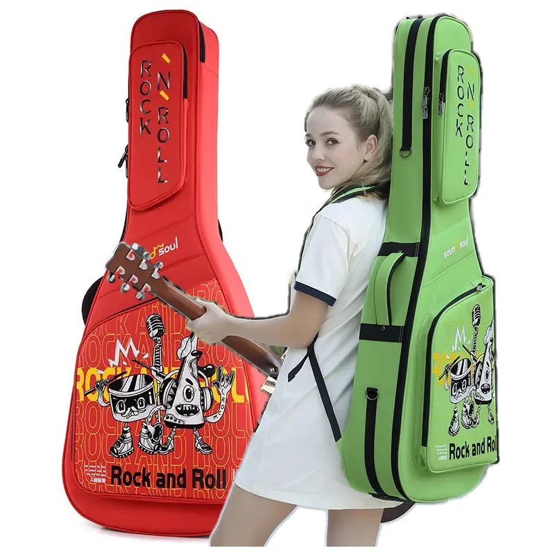 

High Quality Fashion 36/41/42 Inch Guitar Bag Wholesale Manufacturer 20mm Padded Classic Guitar Case