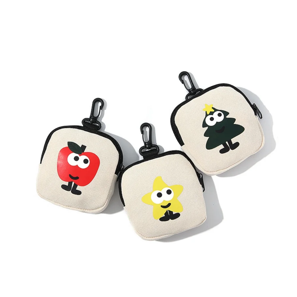 Monedero de dibujos animados, Mini monedero, bonito soporte para auriculares, organizador protector de Cable de datos para mochila, regalo de bolsillo para