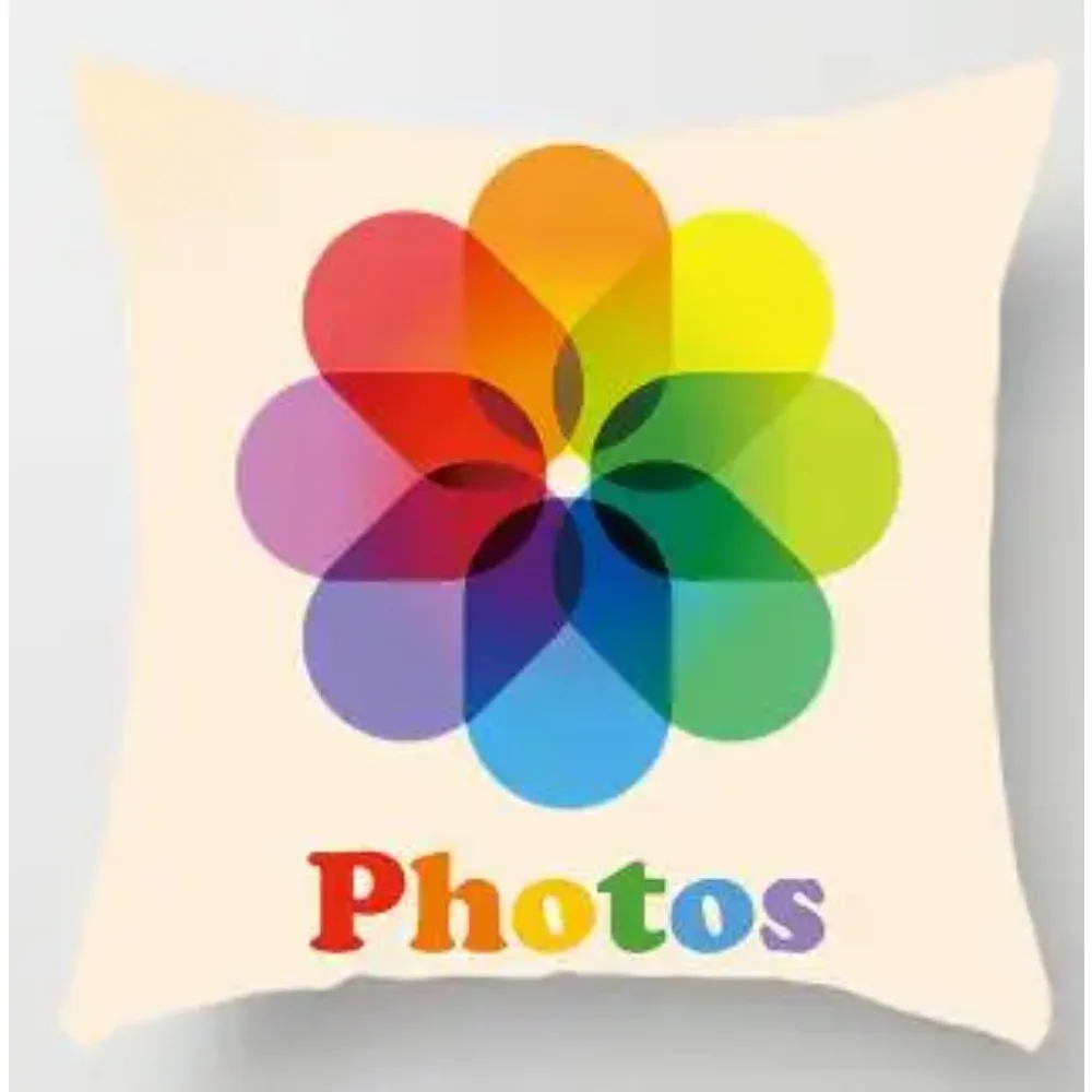 CIFBUY Custom Social Media Logo Cushion Cover Decorative Throw Pillow Case for Office Home Living Room Bedroom Decor