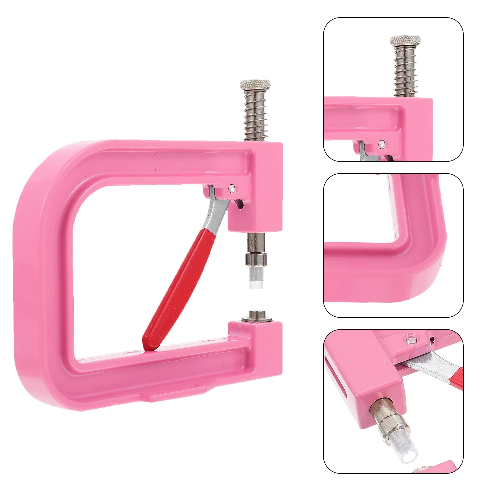 1 Set Manual Pearl Setting Tool Metal Beading Machine for Pinching Non Porous Pearls on Clothes Socks Hats DIY Craft