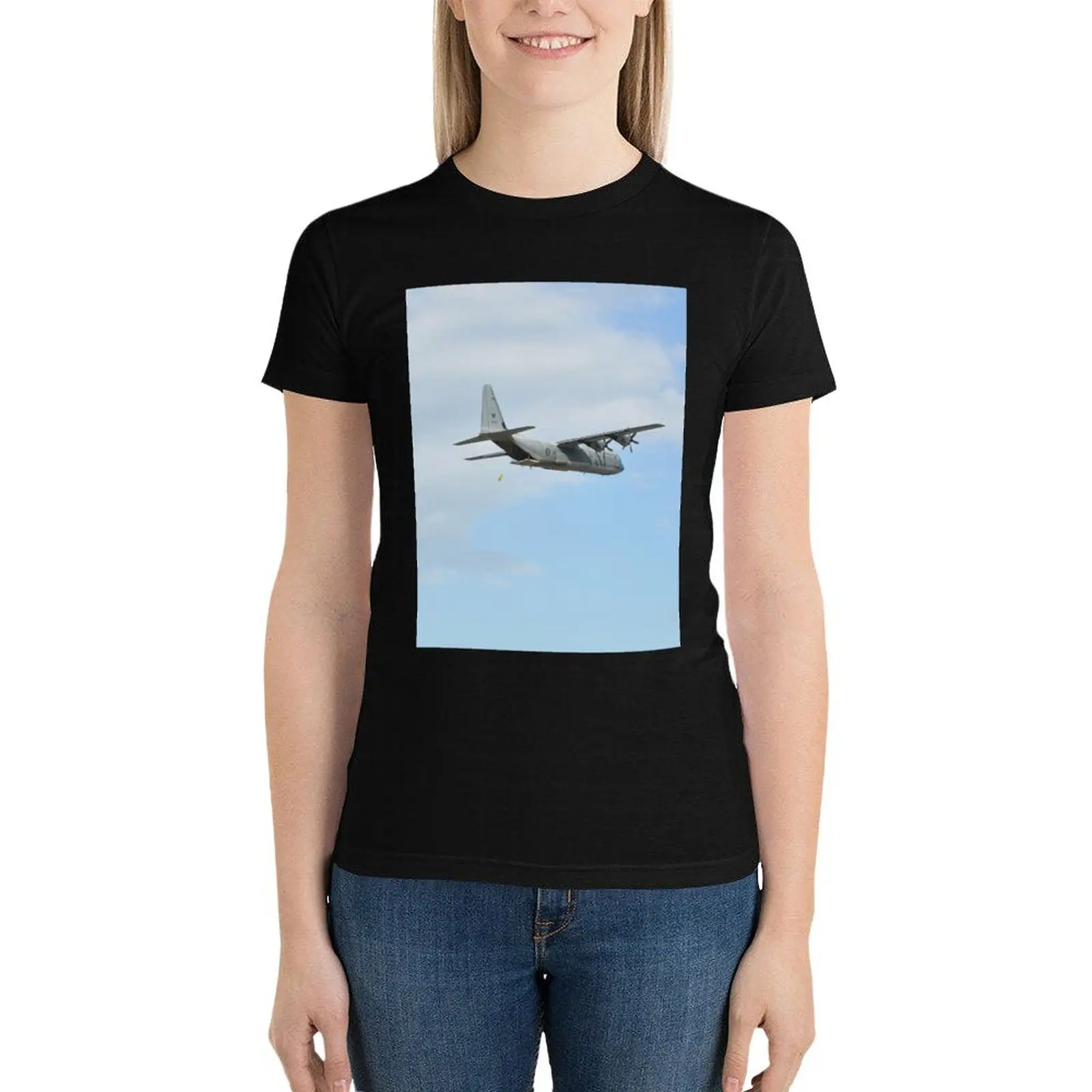 Townsville Air Show,Australia 2016- Hercules A97-449 T-Shirt hippie clothes tees cute clothes female Women's tops