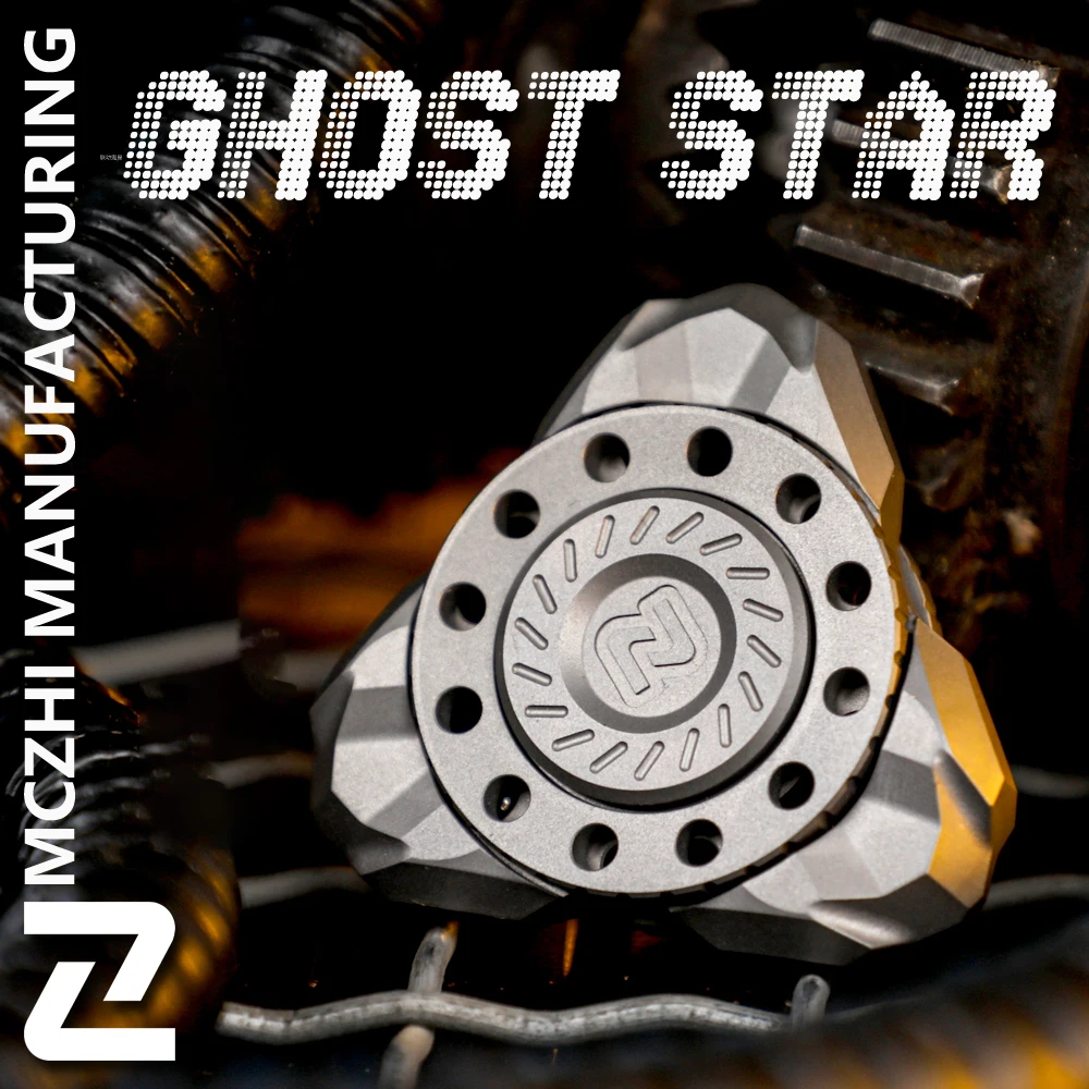 Linkage Ghost Tooth Limited Edition Gear Finger Tip Spinner EDC Adult Decompression Black Technology Toy