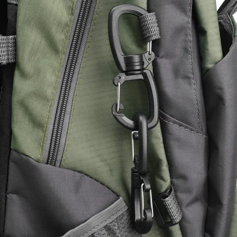 360 Rotating Double Carabiner Outdoor Swivels Clip Portable S Chain Hook Camping Double Hook Backpacks Keychains Carabiner