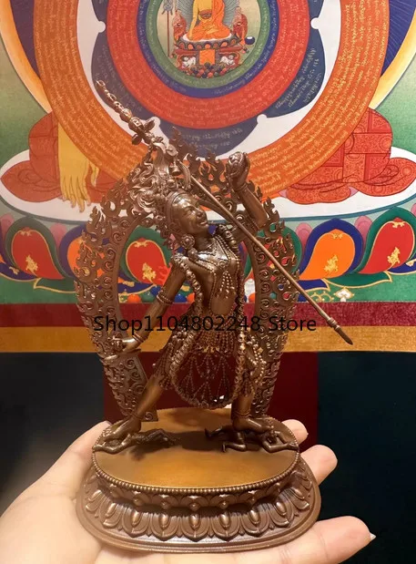 15CM Tibet Khachoma Naro Khechari Buddha Copper Statue