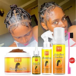 Anti Break Hair Styling Braiding Gel Edges Control Hair Shaping Cream Anti Hair Loss Braid Wax Hair Growth Oil Sevich Hair Care