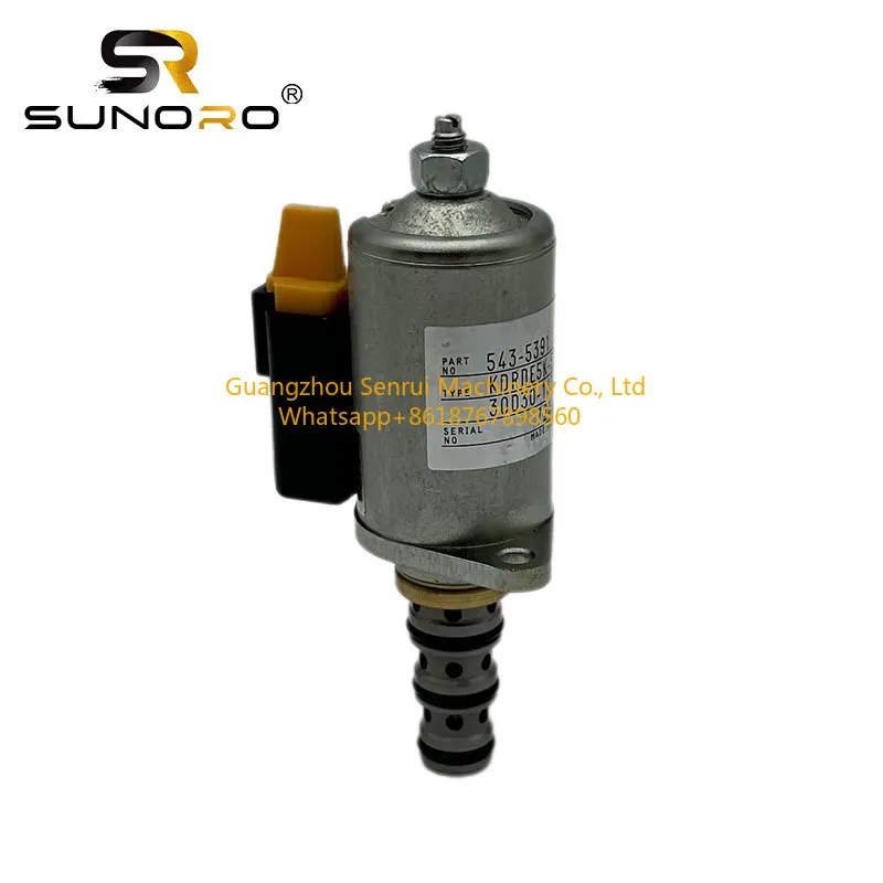 24V Rotary Solenoid Valve 543-5391 – C7.1 Hydraulic Pump Control for 30-50t Excavators, Plug-and-Play, 12-Month Warranty
