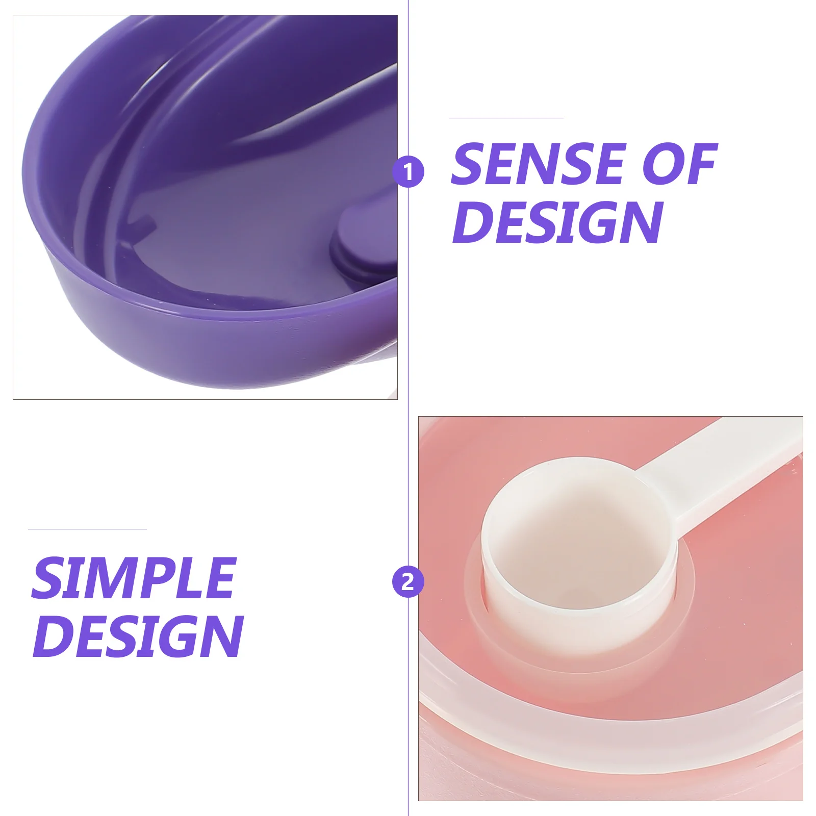 

2Pcs Milk Powder Container Formula Dispenser Travel Baby Food Box Fresh Dry Storage Spoon Included Milk Powder Box