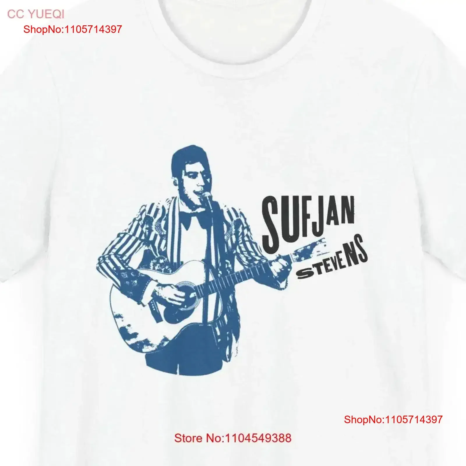 Sufjan Stevens T Shirt Music Lover Indie Band Merch Fan vintage Washed Stretched homme Versatile Stylish Breathable