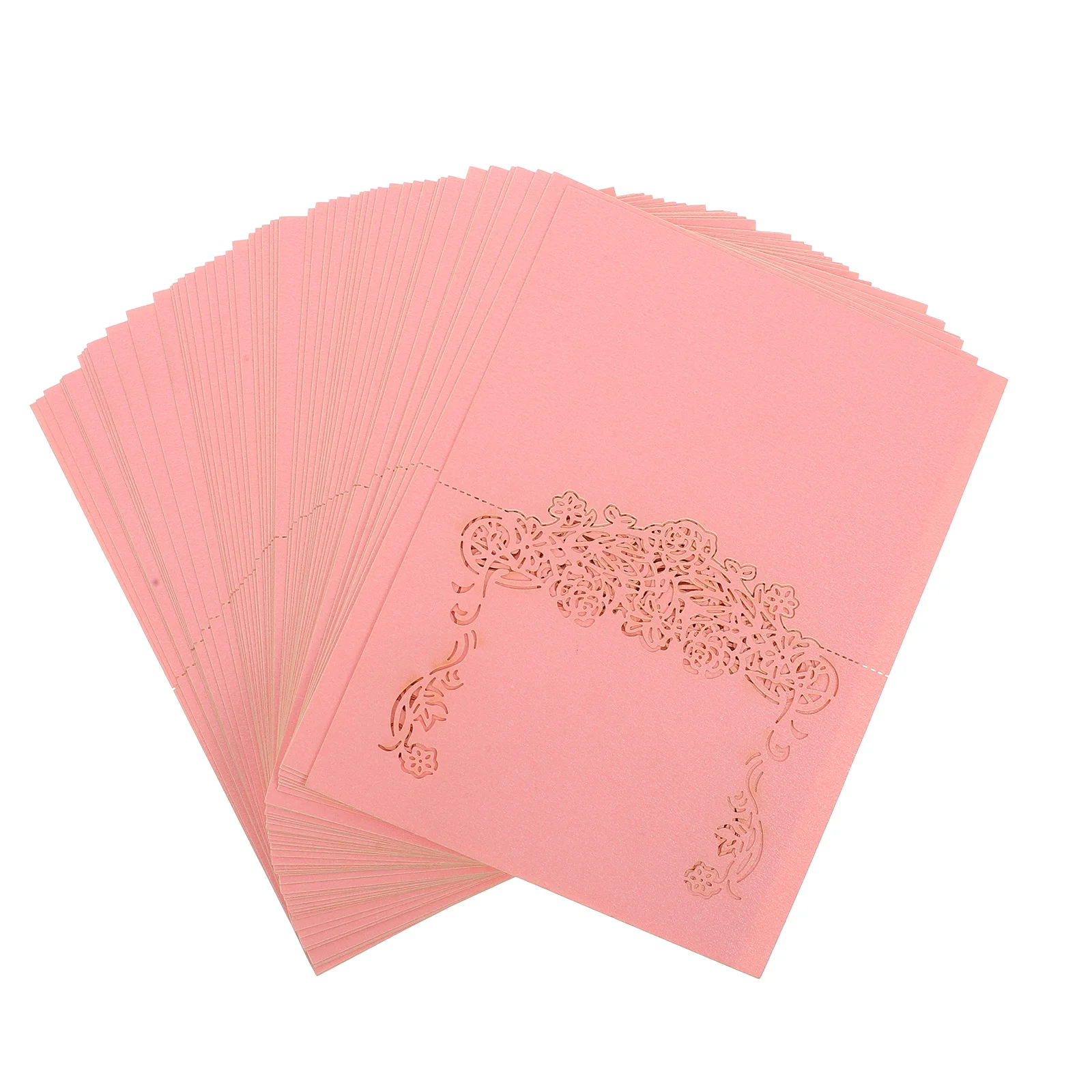 

50Pcs Paper Place Card Table Name Tag Elegant Vintage Style for Wedding Party Banquet Restaurant Hotel Seating