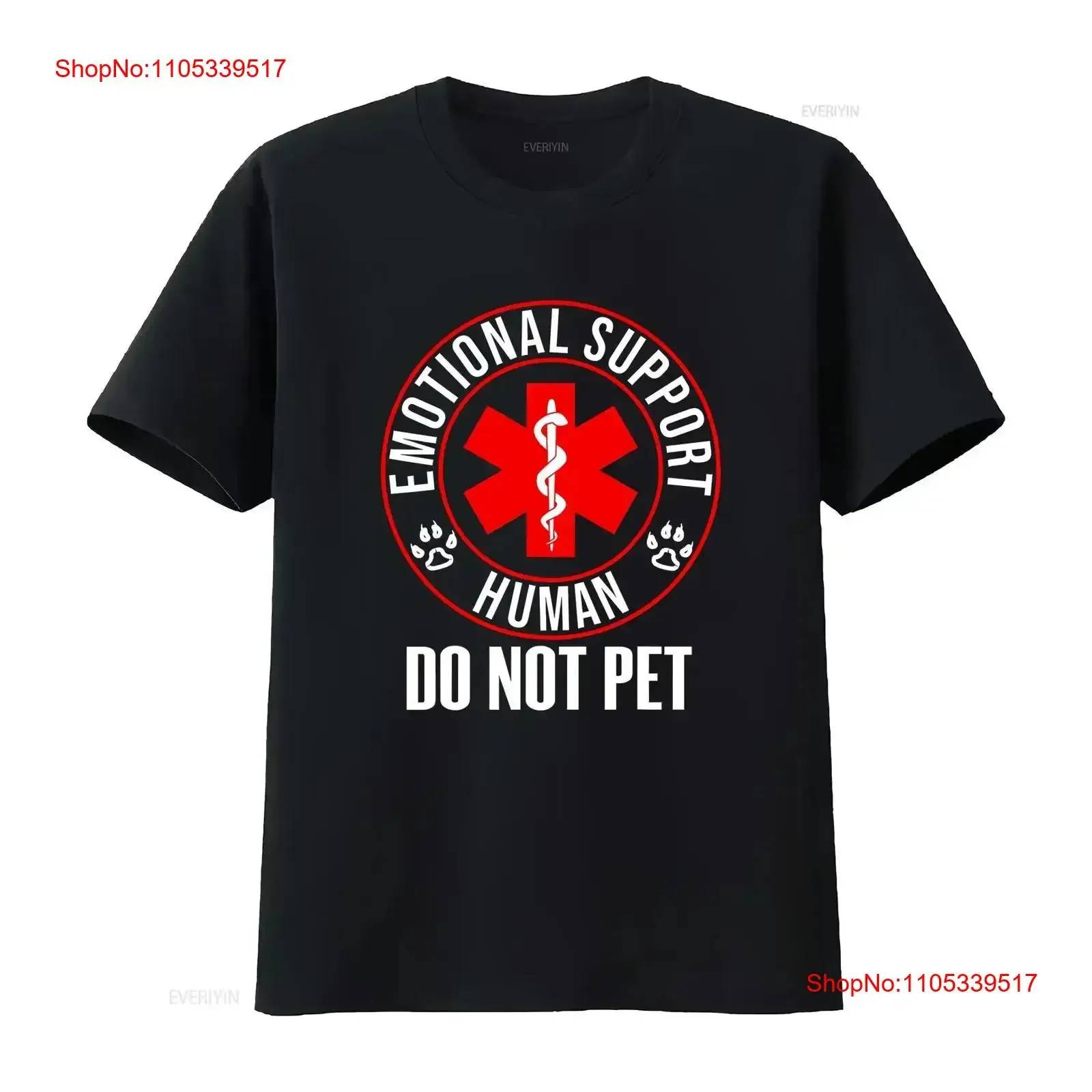 NEW LIMITED Emotional Support Human Do Not Pet Service Dog Love Humor T Shirt vintage Washed designer clothes Slightly vintage