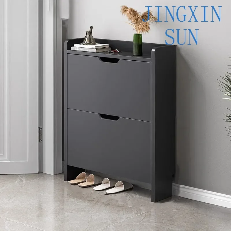 Multi Layer Shoe Rack Modern Black Vertical Storage Organizer Shoe Cabinet Ultra Thin Schoenen Opbergsysteem Home Furnitures