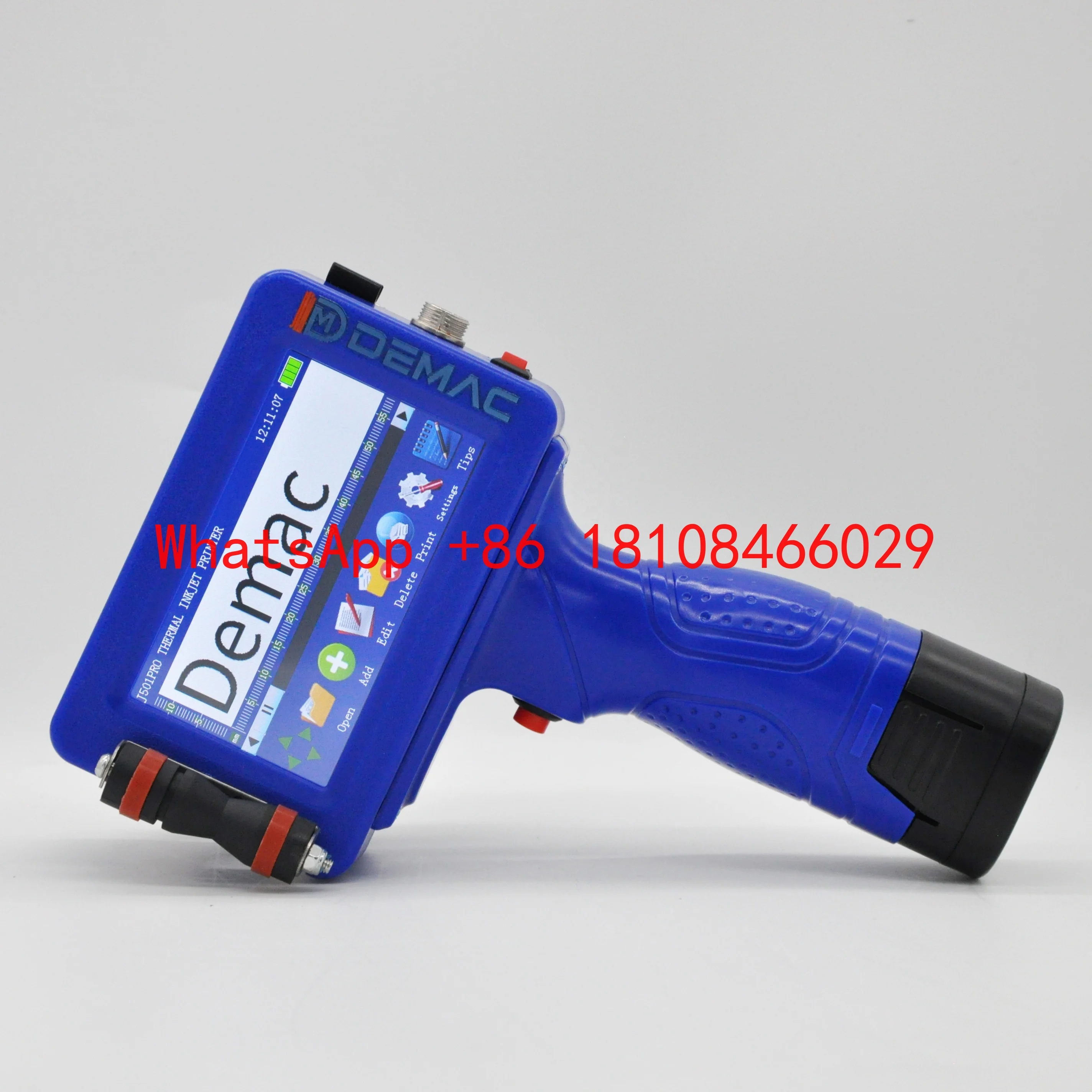 Demac Portable Manual Inkjet Printer Thermal Handheld Printing Machine Plastic Bag Carton Expiry Date Batch QR bar Code Coder