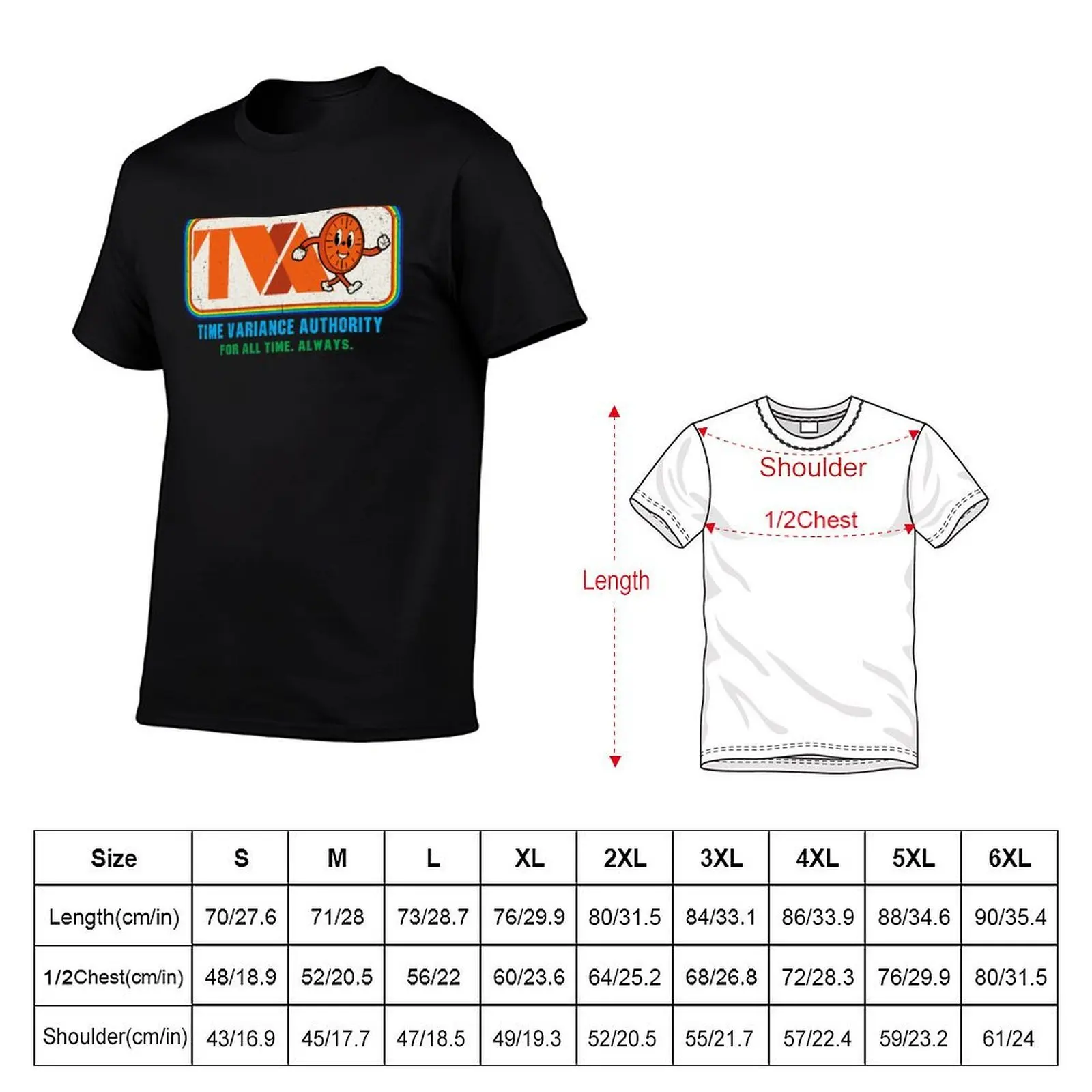 TVA Time Variance Authority Miss Minutes Rainbow Worn T-Shirt clothes anime figures mens shirts graphic tee