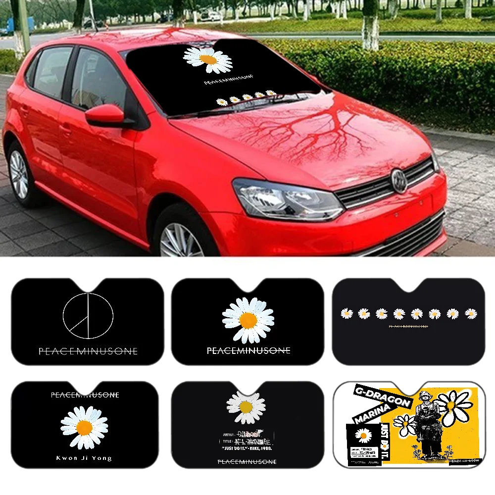 Moda P-PEACEMI-NUSONE personalizado pára-brisa pára-sol capa de carro sombra de sol auto viseira de sol carro-cobre carro proteção solar