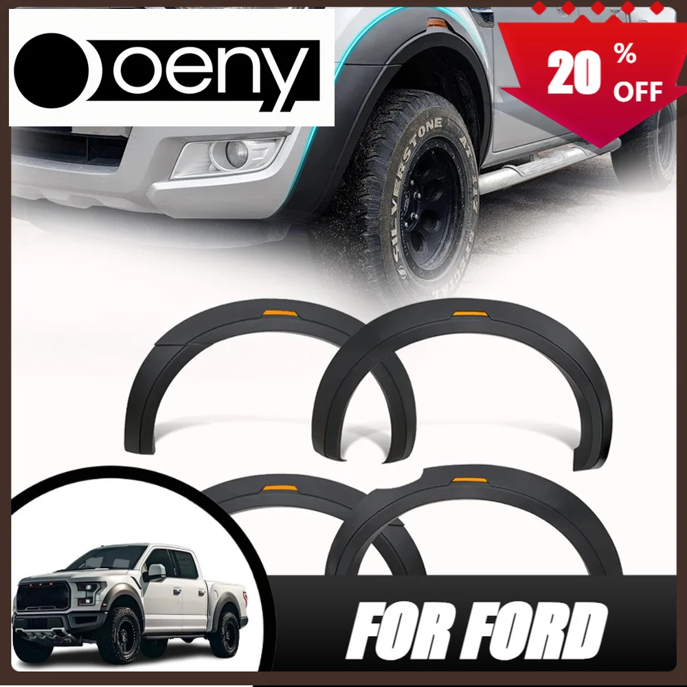 Ajuste para guardabarros, Protector de arco de rueda para Ford Ranger 2015 2016 2017 2018 Wildtrak XL XLT 4x4, accesorios para camioneta