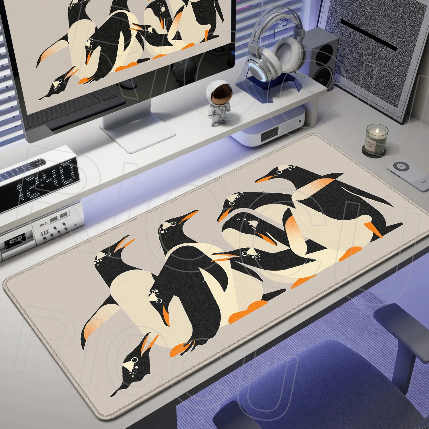 

Kawaii Geometric Art Animals Mouse pad Large XXL Table Desktop Mat Office Gamer Computer Type Carpet Keyboard PC Accessories Pad