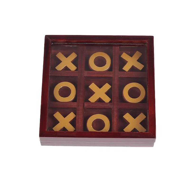 Classic Wood Tic Tac Toe XOXO Game Brain Teaser For Adults And Kids Toys Party Favor Unique Gifts Juegos De Inteligencia