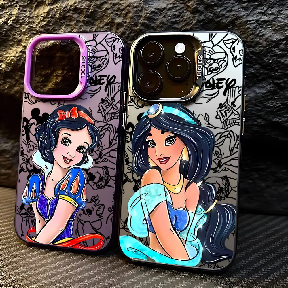 Cute Disney Princess Case for OPPO Realme 5 8 8i 9i 10 11 12 13 Pro C15 C20 C21Y C31 C33 C35 C53 C55 5G Matte Shockproof Cover