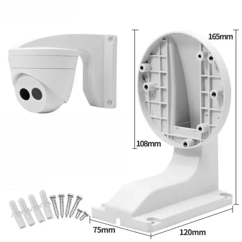 1 Set Wandhalterung für Heimbüro-Dome-Kamera, Halterung für IP-Dome-Kamera DS-2CD2132-I DS-1258ZJ, Halterung für Hikvision