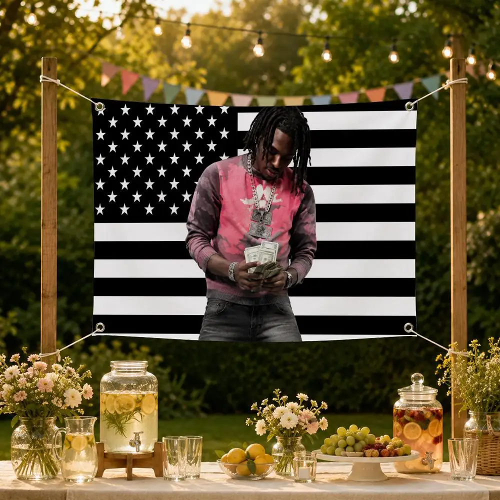 Music Rap Artist Lucki Camel Jr Flags Decorative Flag Banner for Garden Yard Lawn Outdoor Home Party Wall Decor