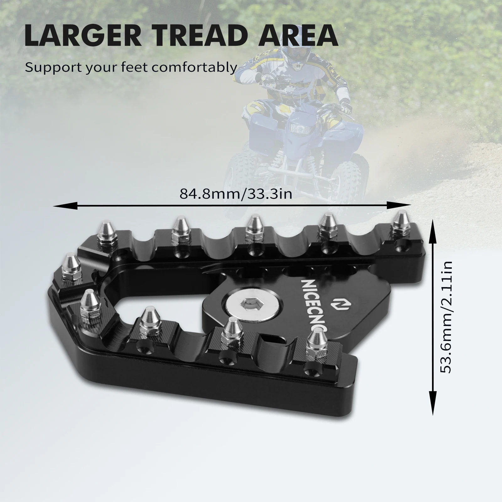 For Yamaha Blaster 200 YFS200 1988-2006 Rear Brake Pedal Extender NICECNC ATV Aluminum Alloy and Steel Offroad Quad Accessories - view 4