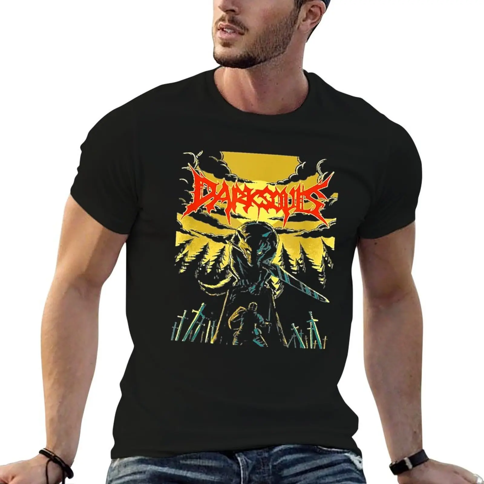 Unofficial Dark Souls Metal Band T-Shirt Cool Dry Performance T-Shirt