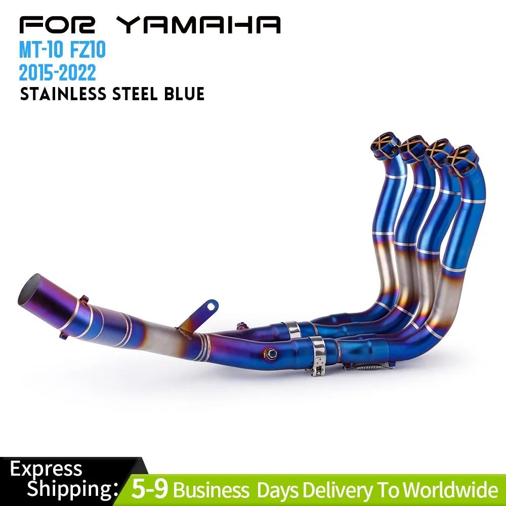 

For Yamaha MT-10 FZ10 2015-2021 Full System Exhaust Tips Front Link Pipe Exhaust Systems Exhausts Pipes