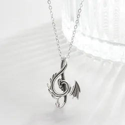 Fashion 925 Sterling Silver Dragon Wedding Necklaces For Women High Quality Designer Jewelry Accesories Items