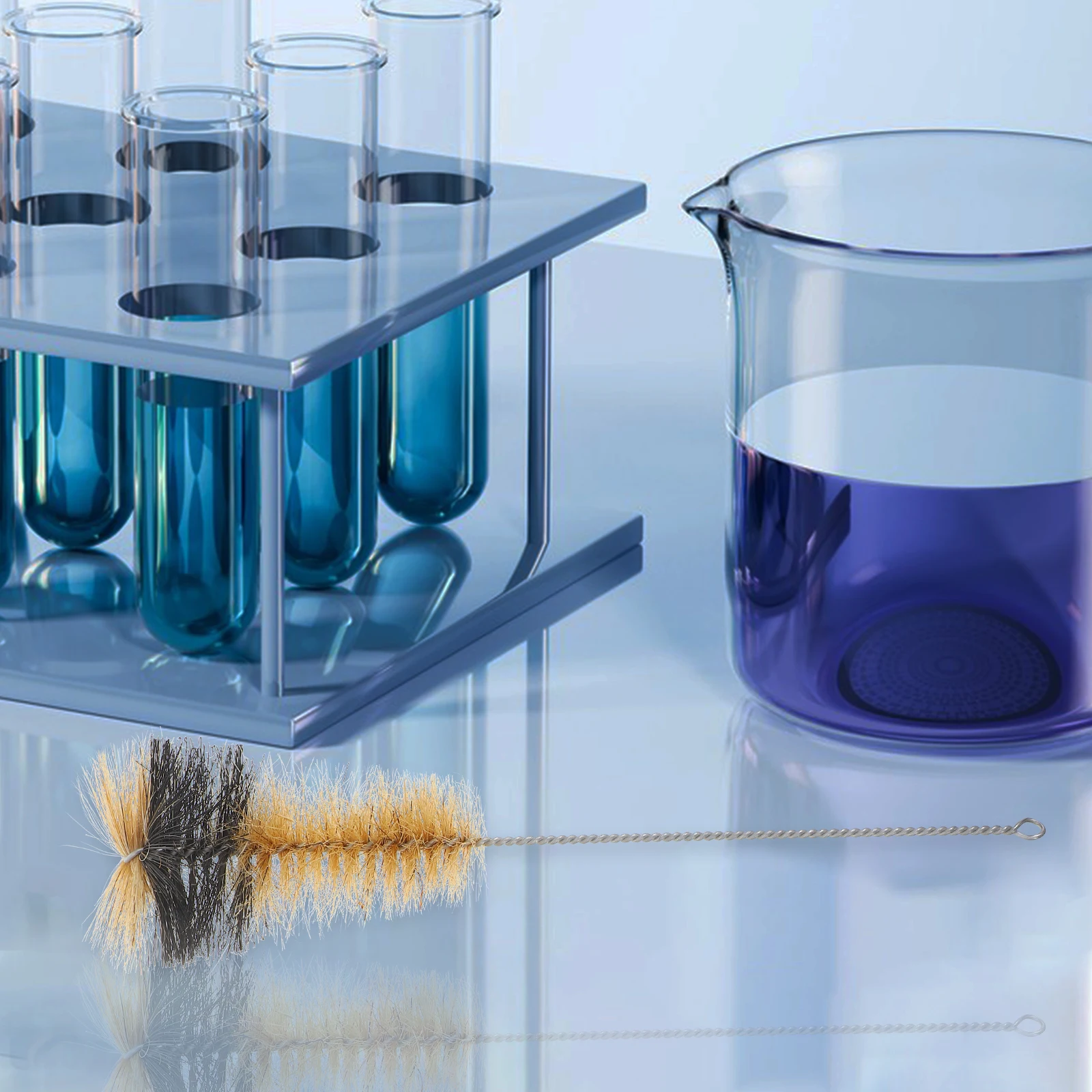 

3 Pcs Laboratory Equipment Test Tube Brush Cleaning Bottle Wash Brushes Flask Hair Experiment Cups Beaker for Cleaner Cylinder