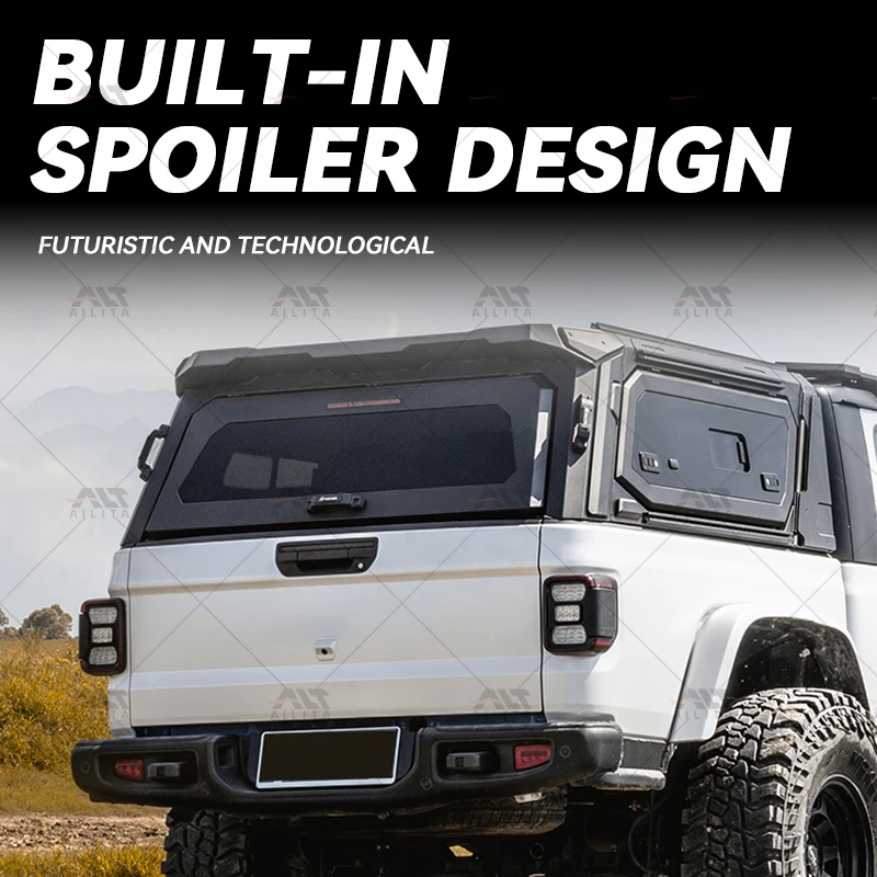 2025 Modified Parts Pickup Camper Shell Truck Topper High Cover Modified Trunk Lid Truck Canopy For Jeep Gladiator Accessories
