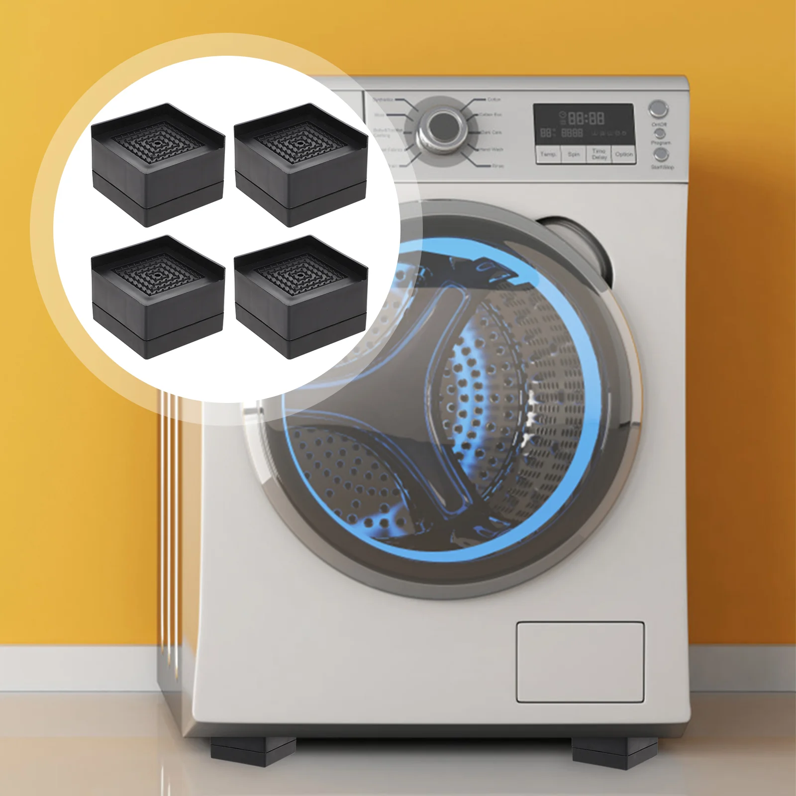 4-teilige Möbel-Bodenmatte, Tischbeinmatten, Couch-Erhöhungspolster, Gummi-Bettfüße, Sofas, Rahmen, Erhöhung, Aufzüge