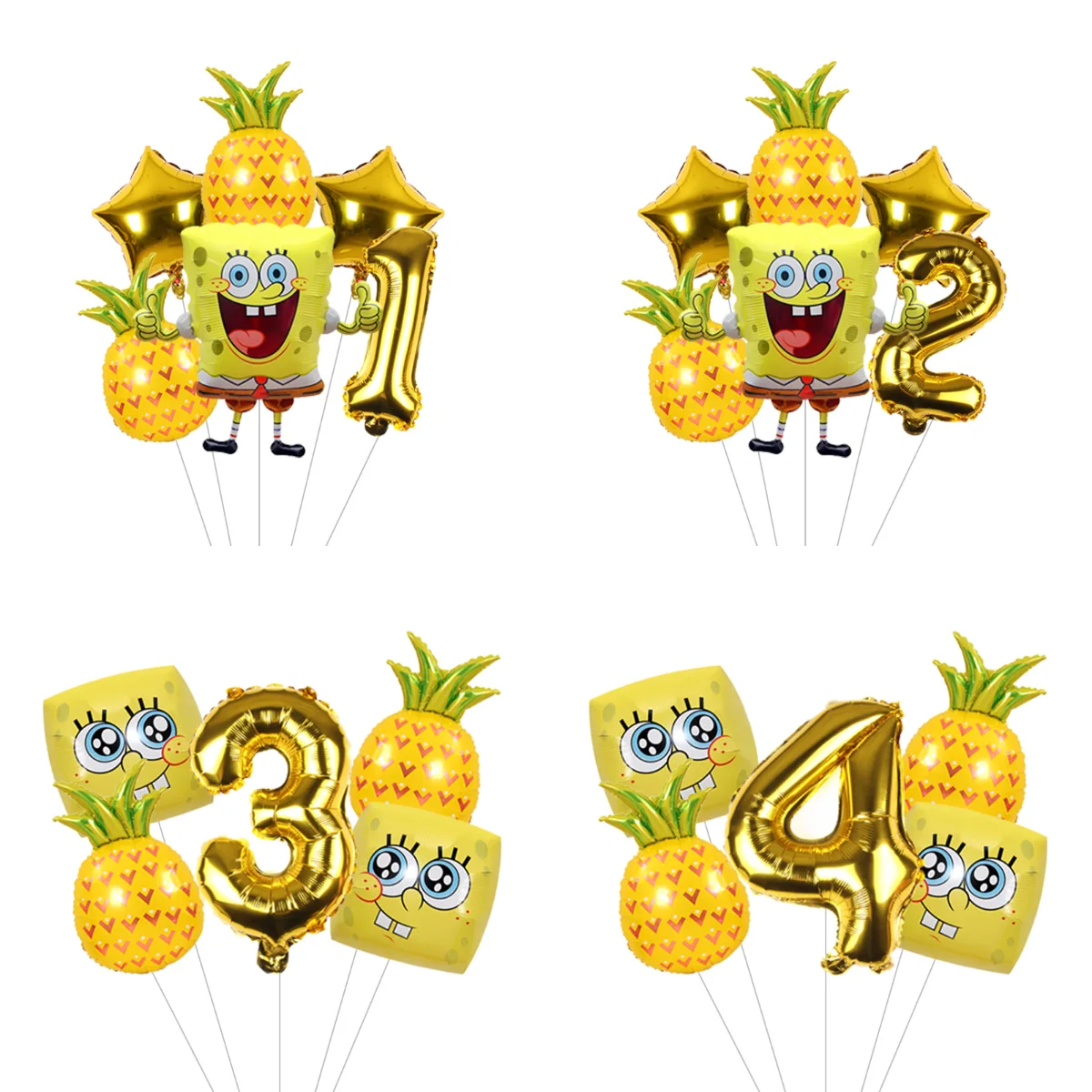 Patrick Star Rosa Folienballon SpongeBob Charakter Mylar für Kinder Kleinkinder Unterwasser Geburtstag Tortendekoration