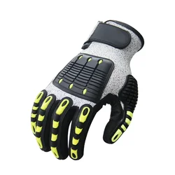 TPR Mechanical Anti-vibration Anti-smashing Anti-cutting Anti-collision Gloves Outdoor Cycling Rescue Safety Working Gloves