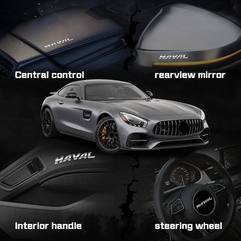 For Haval Jolion F7 H6 H1 H2 H3 H4 H5 H7 H8 H9 M4 M6 F5 F9 F7X Premium 3D Metal Emblem Decorative Car Sticker Decal