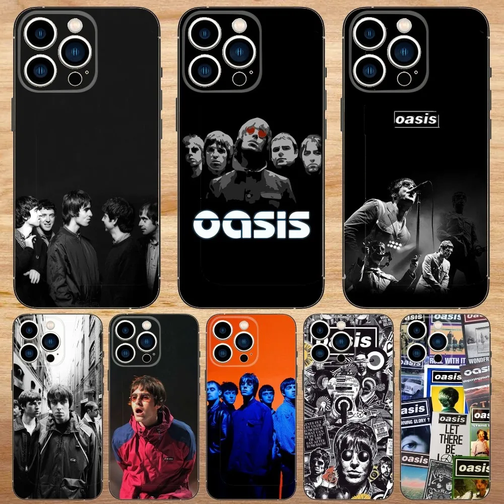 Hot Band-O-Oasis Phone Case For iPhone15,14,13,12,11,Pro,Max,Plus,Mini,X,XS,XR,8,7,6,S,Plus,SE Soft Black Case