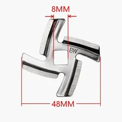 1/3pcs Meat Grinder Mincer Stainless Blade Mincer Kitchen Accessories Spare Parts With 8mm Inner Hole
