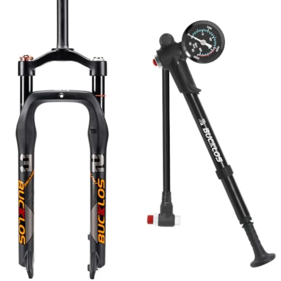 

26 x 4,0-дюймовая вилка с пневматической подвеской Fat Tire MTB со встроенным велосипедным амортизатором для передней пневматической подвески и задних амортизаторов Hi