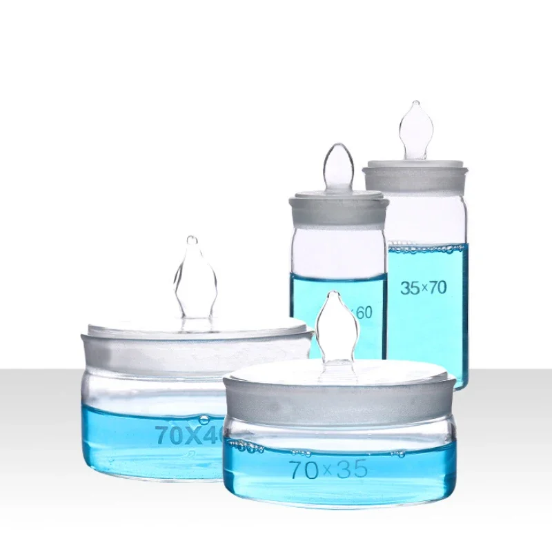 1pcs Flat Weighing Bottle Laboratory Glassware Watch Movement Spare Parts Box Watch Oil Washing Tank Movement Repair Pot