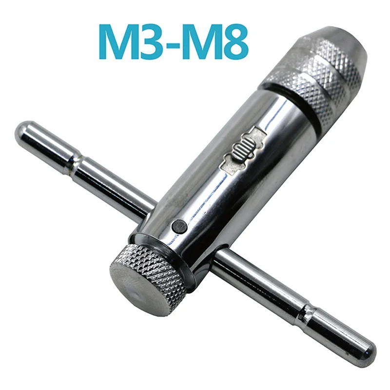 AC88-Adjustable Ratchet Hand Tap Wrench Tap Wrench M3-M8 With Forward And Reverse Wrench