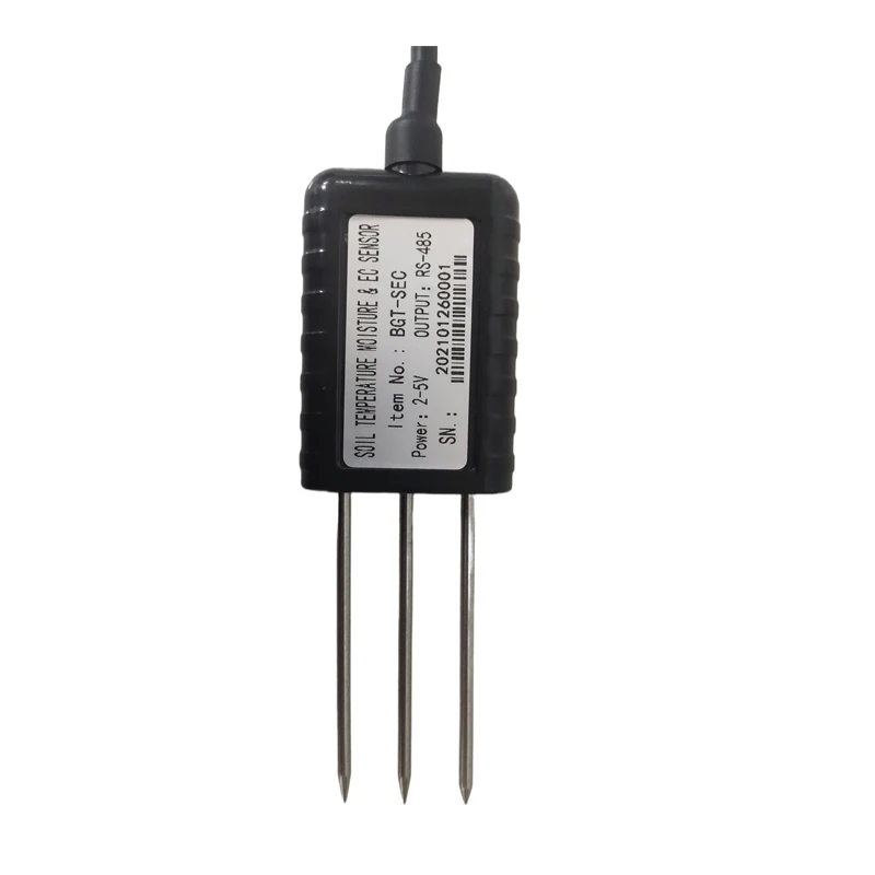 Customized 0-3.3V SDI12 RS485 Output Three Probes Agricultural Plant Soil Moisture Temperature Sensor